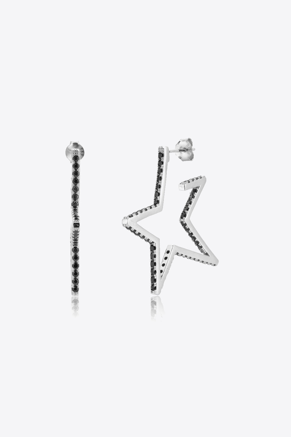 Zircon Star 925 Sterling Silver Earrings